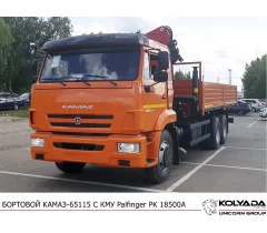 Кран-манипулятор Palfinger PK 18500A на базе КАМАЗ-65115