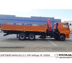 Кран-манипулятор Palfinger PK 18500A на базе КАМАЗ-65115