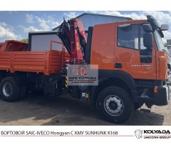 Бортовой SAIC-IVECO Hongyan с КМУ SUNHUNK K168