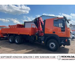Кран-манипулятор SUNHUNK K168 на базе SAIC-IVECO Hongyan Genlyon