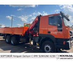 Кран-манипулятор SUNHUNK K238 на базе SAIC-IVECO Hongyan Genlyon