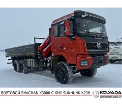 Кран-манипулятор SUNHUNK K238 на базе SHACMAN X3000