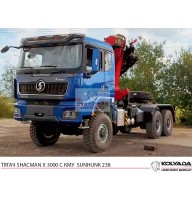 Тягач SHACMAN X3000 с КМУ SUNHUNK K238