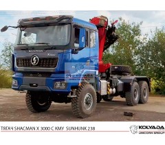 Тягач SHACMAN X3000 с КМУ SUNHUNK K238