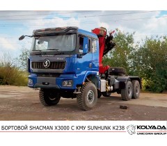 Кран-манипулятор SUNHUNK K238 на базе SHACMAN X3000