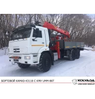 Бортовой КАМАЗ 43118 с КМУ УММ 806T