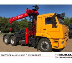 Тягач КАМАЗ 65116 с КМУ УММ 806T