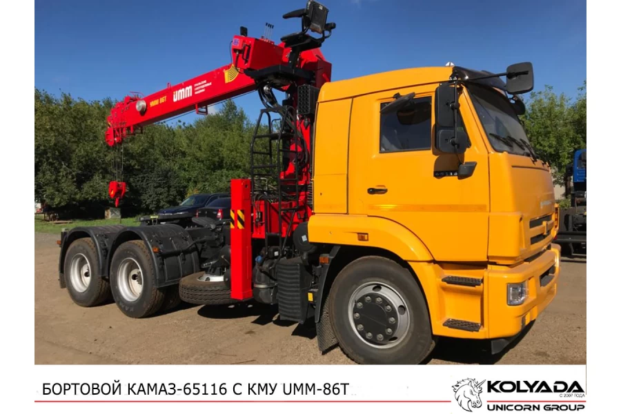 Тягач КАМАЗ 65116 с КМУ УММ 806T