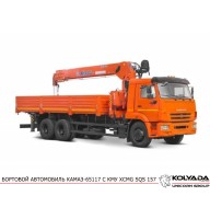 Кран-манипулятор XCMG SQS 157 на базе КАМАЗ-65117