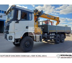 Бортовой SHACMAN X3000 6х6 с КМУ XCMG 200-6