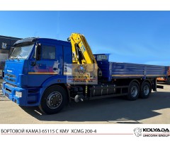 Бортовой КАМАЗ 65115 с КМУ XCMG SQZ 200-4
